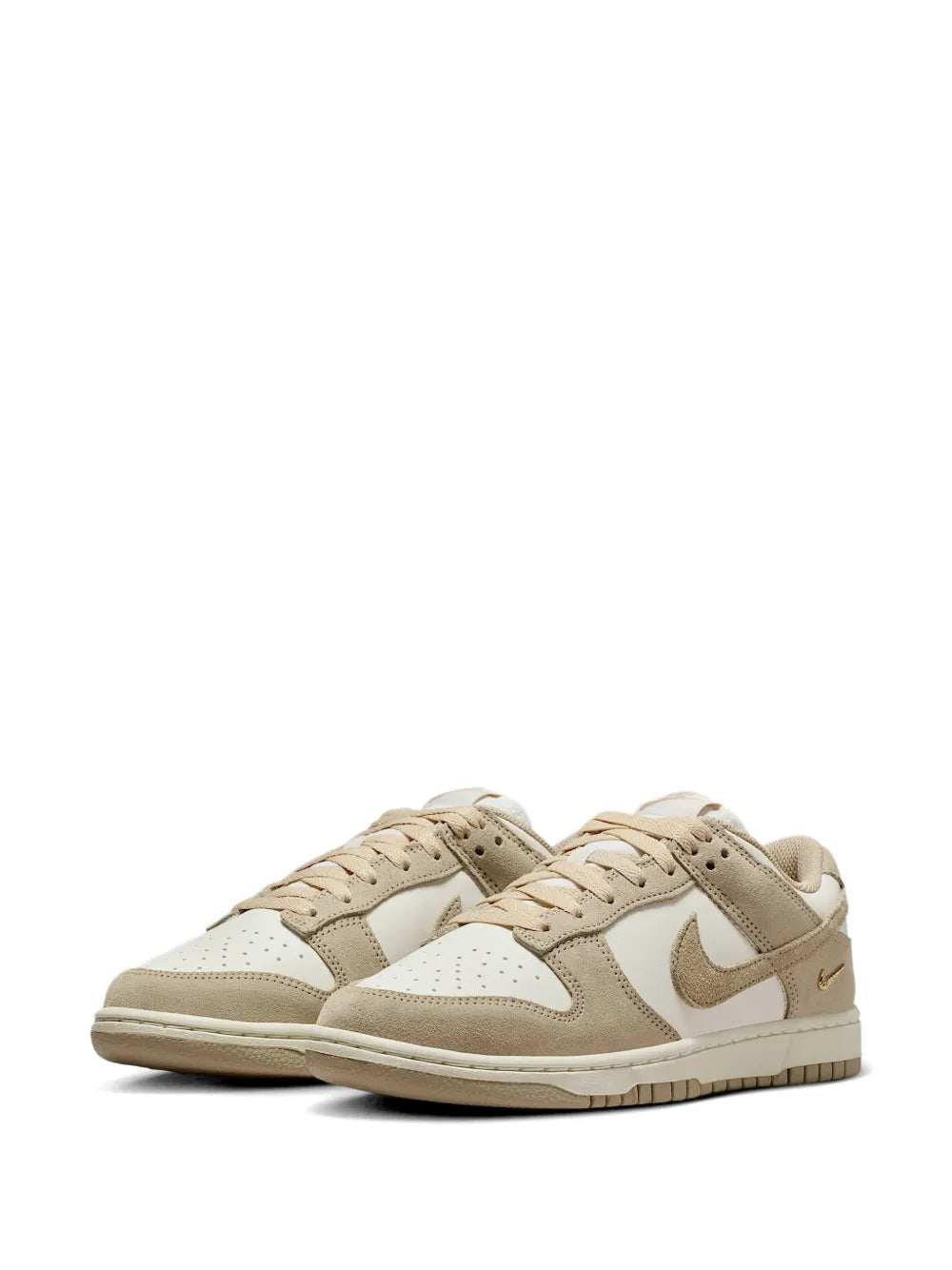 NIKE DUNK LOW ''CREAM'' SUEDE-PANELLED SNEAKERS