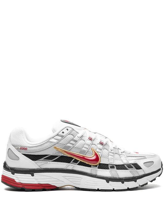 NIKE P-6000 ''PLATINUM/VARSITY RED'' SNEAKERS