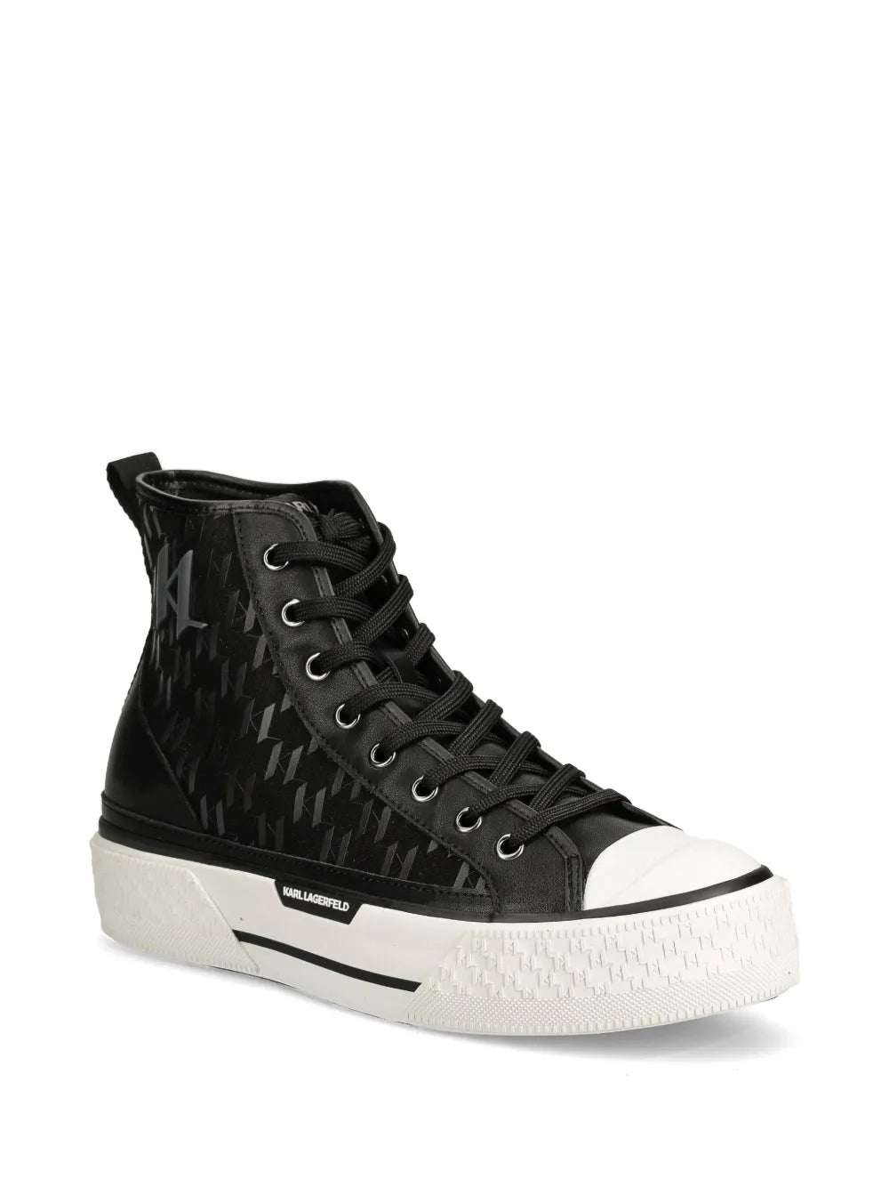 Karl Lagerfeld jacquard logo hi-tops – UrbanStrides