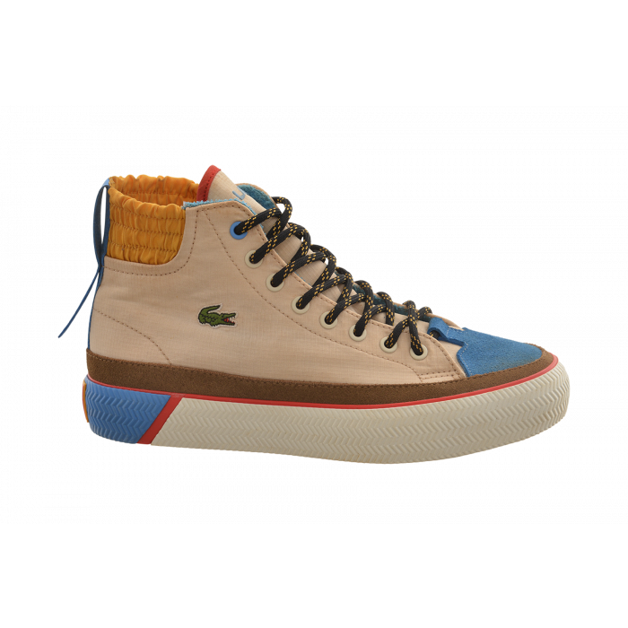 LA COSTE GRIPSHOT MID TEXTILE SNEAKERS
