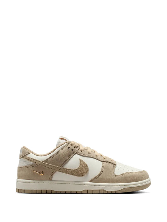 NIKE DUNK LOW ''CREAM'' SUEDE-PANELLED SNEAKERS