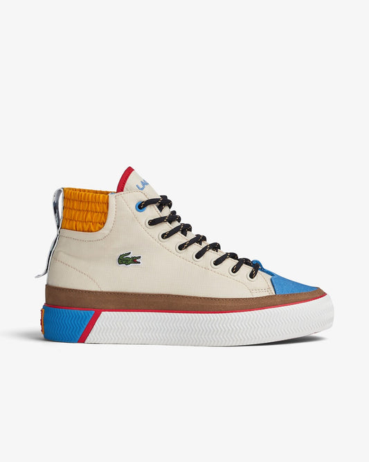 LA COSTE GRIPSHOT MID TEXTILE SNEAKERS