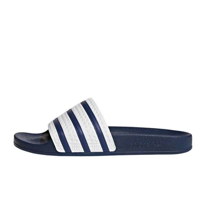 ADIDAS ORIGINALS ADILETTE BLUE/WHITE SLIDES