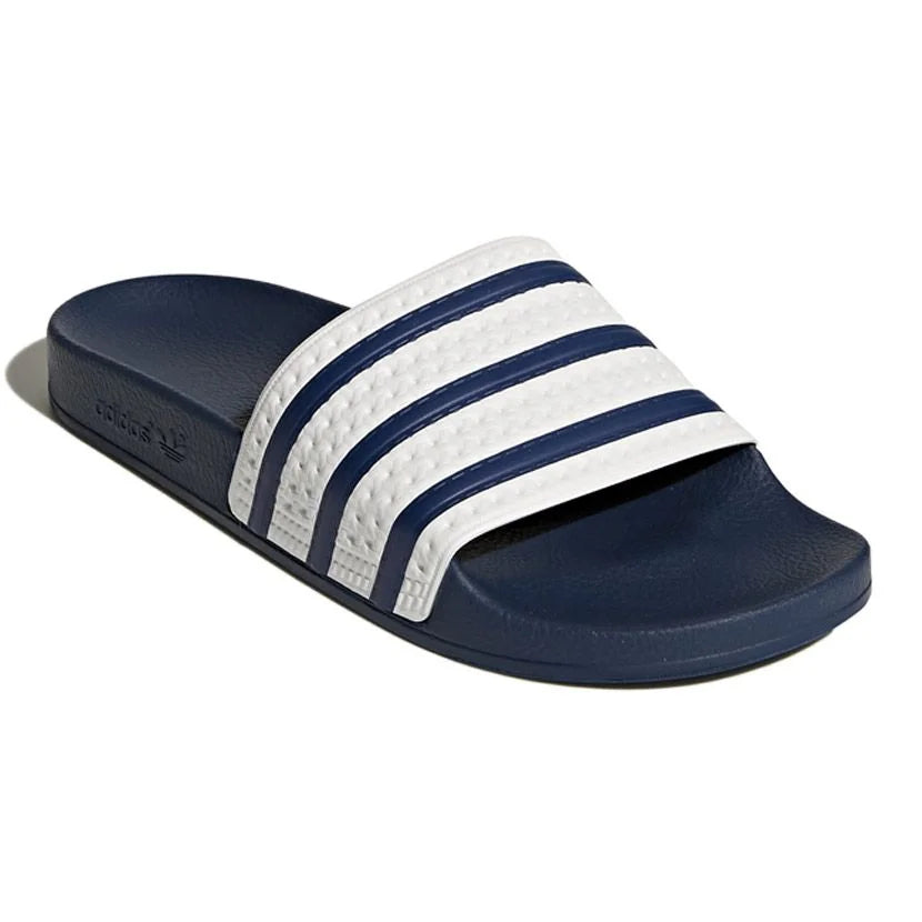 ADIDAS ORIGINALS ADILETTE BLUE/WHITE SLIDES