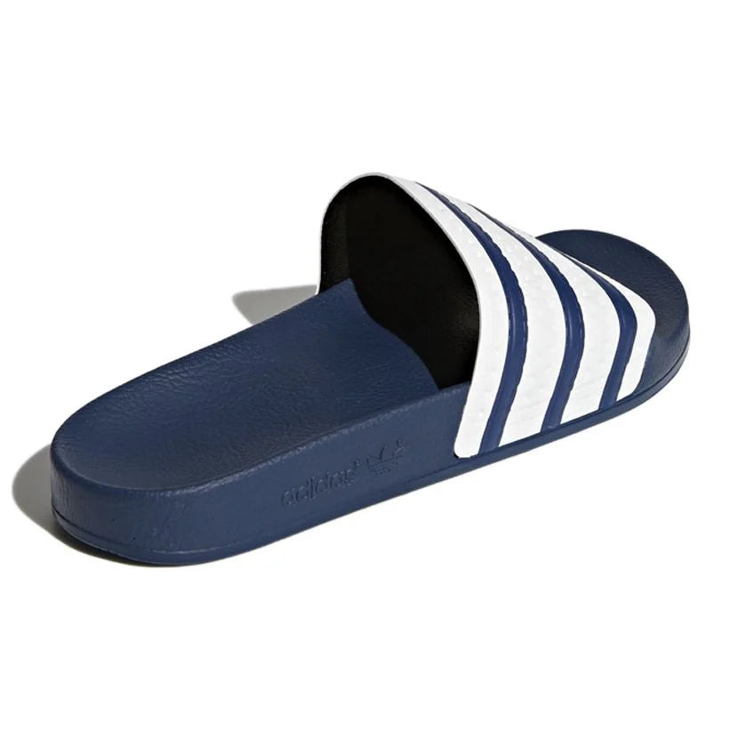 ADIDAS ORIGINALS ADILETTE BLUE/WHITE SLIDES